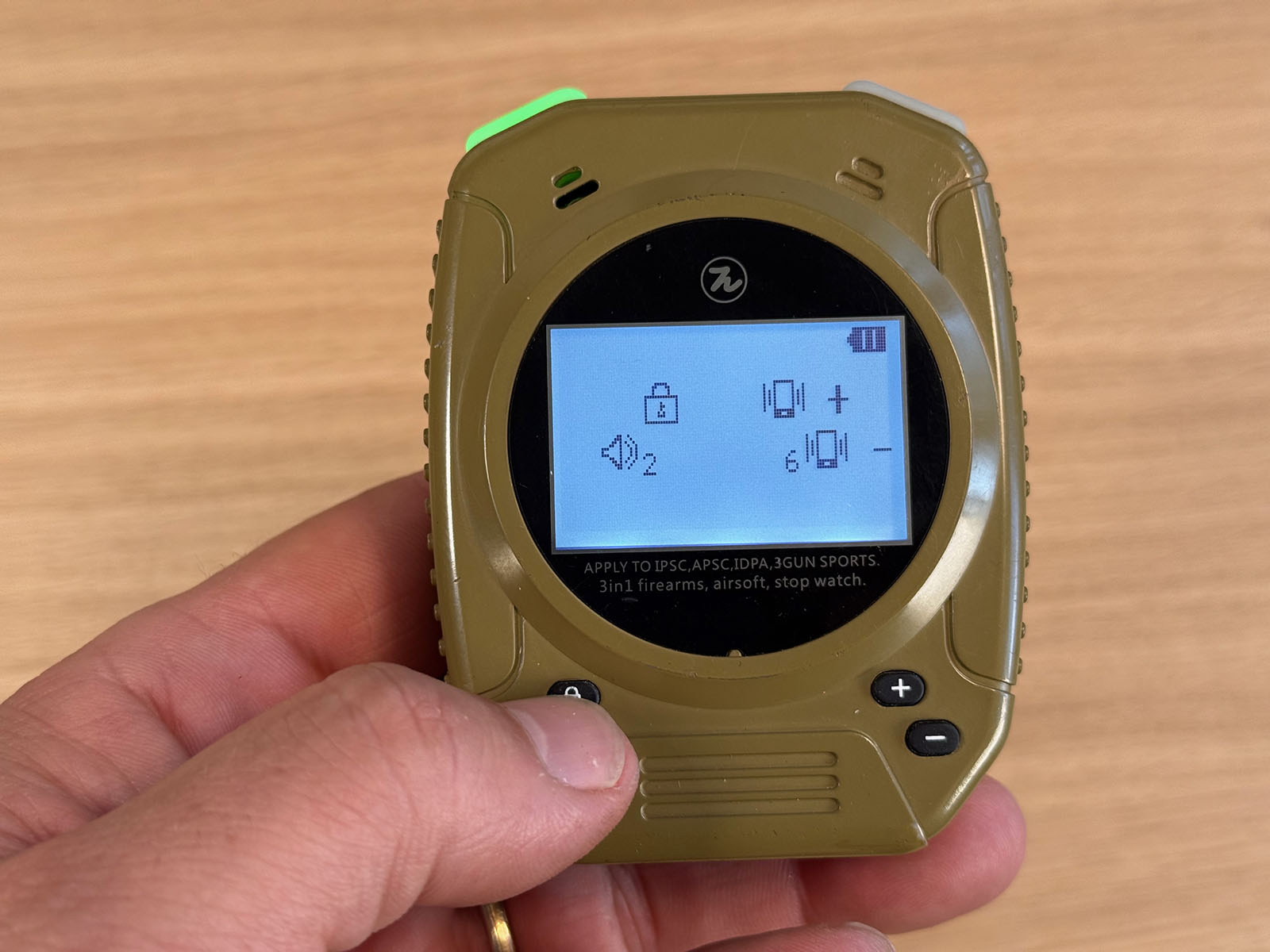Test Timer Specialpie M1A2 : réglages du volume et de la sensibilité