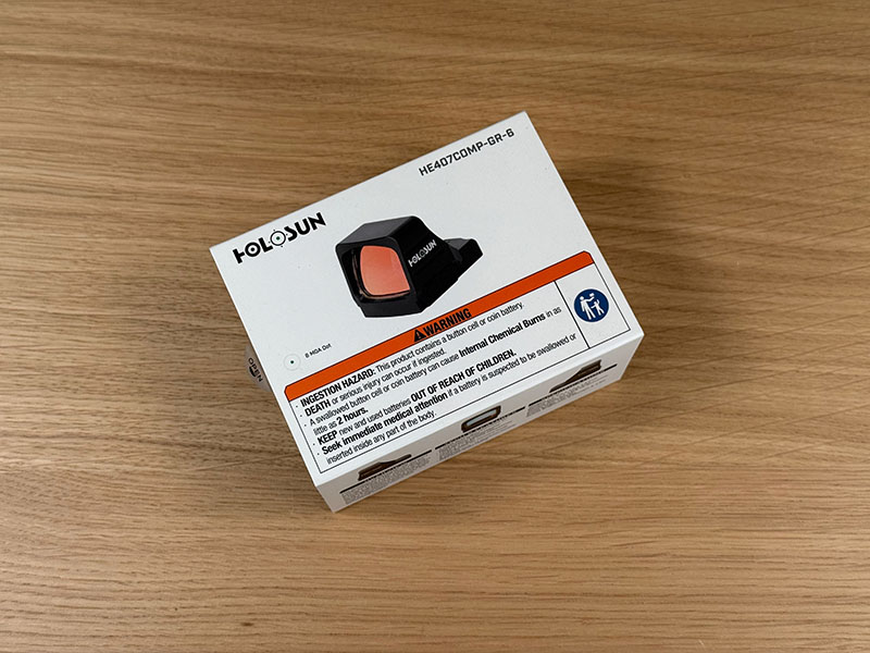 Emballage du point rouge Holosun 407 Comp